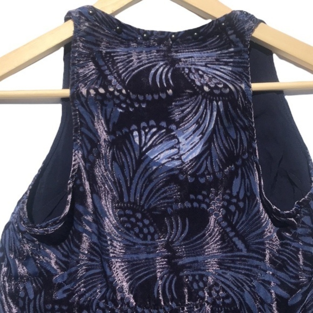 Free People Ellie Burnout Velvet Mini Swing Dress - Picture 11 of 11